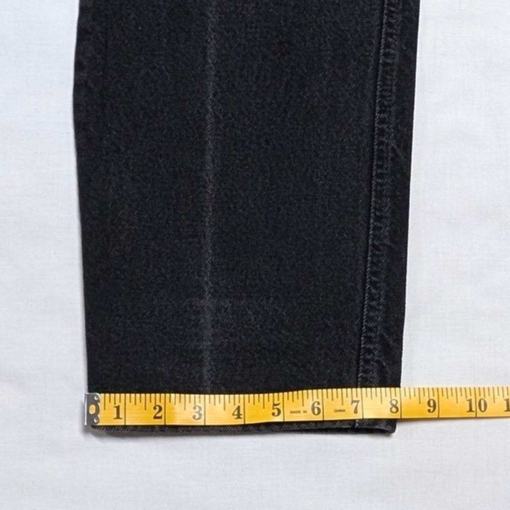 Vintage Wrangler Black High Waist Western V-Yoke Tapered Jeans Made in USA 15x36 - Picture 6 of 16
